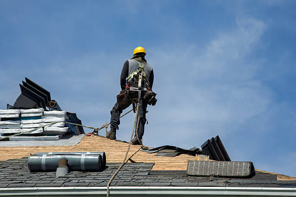 Professional Gutter Installation technician working in University Place, WA